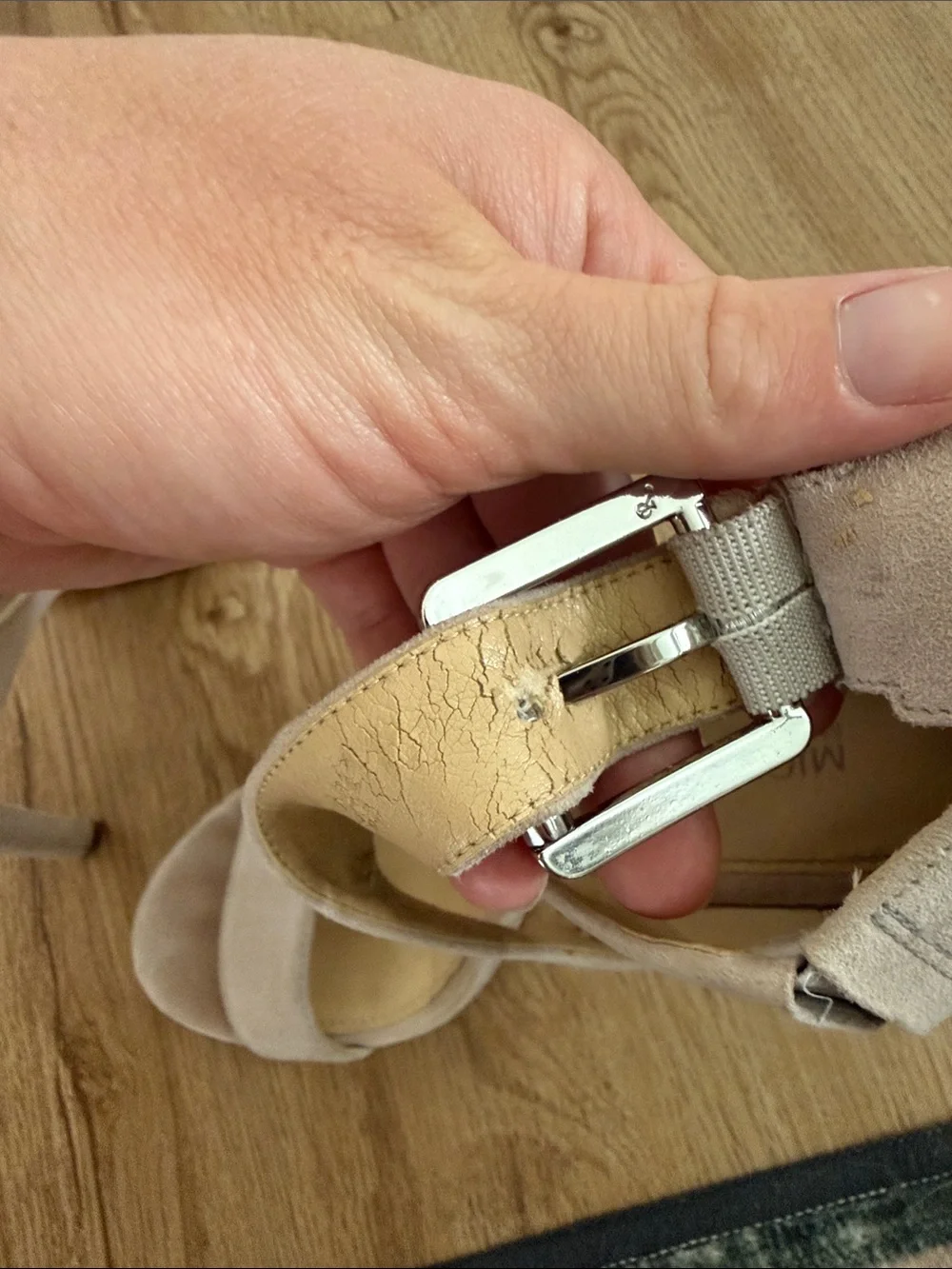 Michael Kors Suede Crossover Heels